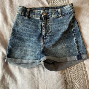Denim shorts